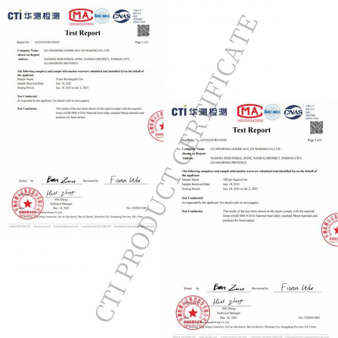 Guangzhou BetterCan Industry and Trade Co., Ltd. Контроль качества