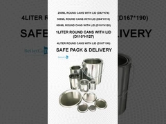 1 литровые круглые баночки с химическими веществами