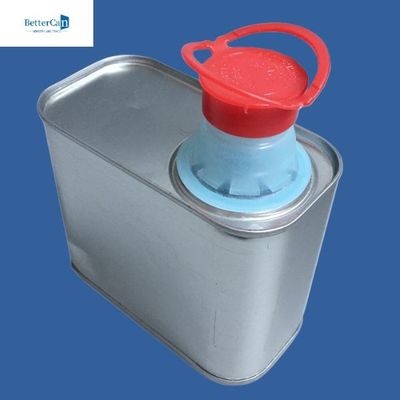 Ориентированные на заказчика олов краски 500ml 1L, пустые прямоугольные жестяные коробки