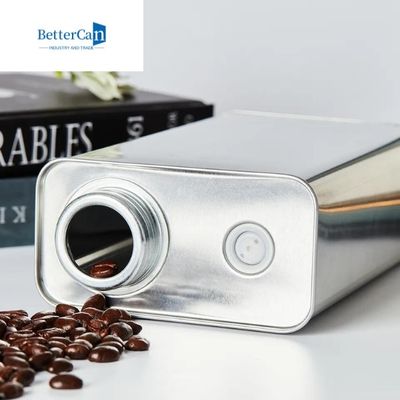 Пустой квадратный контейнер 18Oz L95mm*W75mm*H115mm олова кофейного зерна