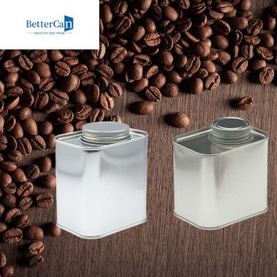 Пустой квадратный контейнер 18Oz L95mm*W75mm*H115mm олова кофейного зерна