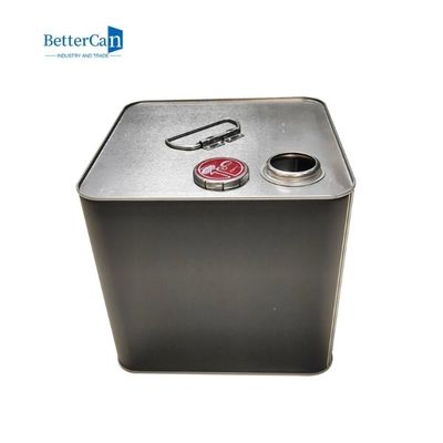 Квадратный контейнер масла олова жестяной коробки 20L Tinplate с крышкой давления