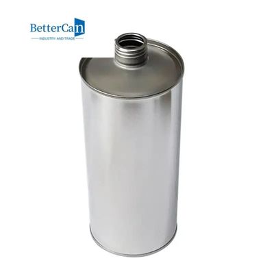 контейнеры L105*W60*H180 олова металла плоского уплотнения 1L квадратные с крышкой винта
