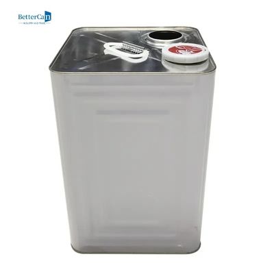 Квадратный контейнер масла олова жестяной коробки 20L Tinplate с крышкой давления
