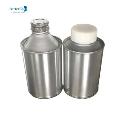 Круглый контейнер олова металла олова 200ml 500ml машинного масла с крышкой металла
