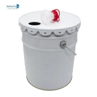 Круглая украшая белизна консервной банки 20L краски красит ведро 5 галлонов