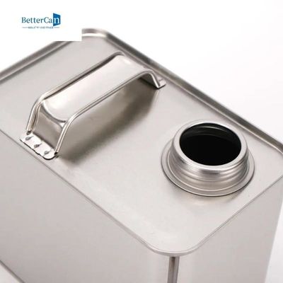 Пустые жестяные коробки краски 4L придают квадратную форму контейнерам олова масла с крышкой