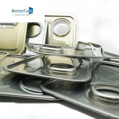 Квадратные аксессуары консервной банки краски Tinplate с ручкой/крышкой