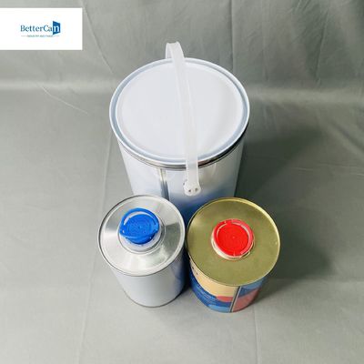 1/2 пинты автомобильной краски оловянные банки с металлическим покрытием OEM 250 мл до 5 литров авто оловянные банки