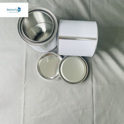 0.28 мм Толщина Белая круглая краска Консервные банки с тройной плотной крышкой 1 литр квадратная пустая банка